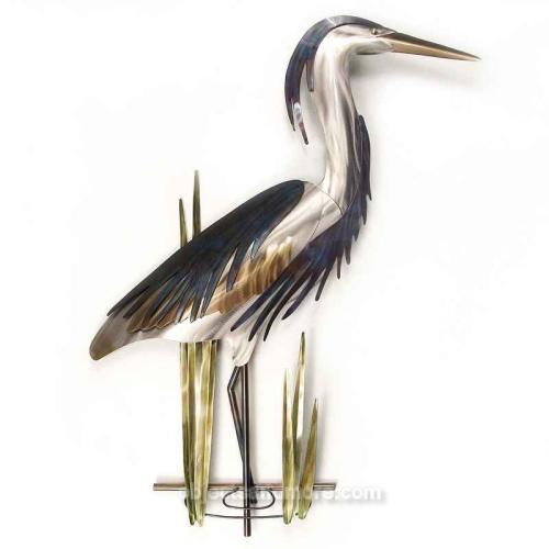 Blue Heron Standing R MM124 by MARK MALIZIA